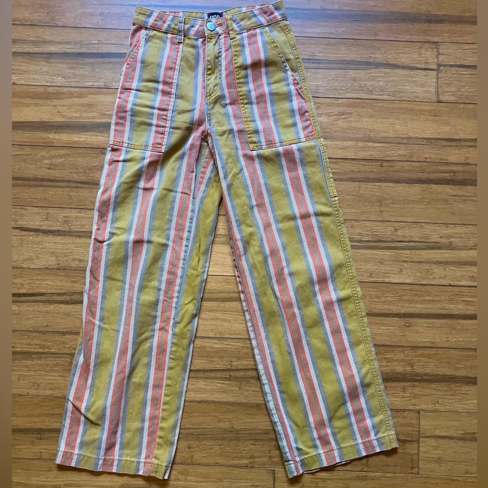 BDG Striped Wide Straight Leg Pants